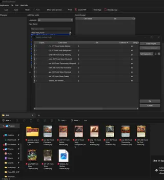 MTGProxyPrinter: Import custom deck list