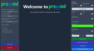 Proxxied: Import deck and customize card art